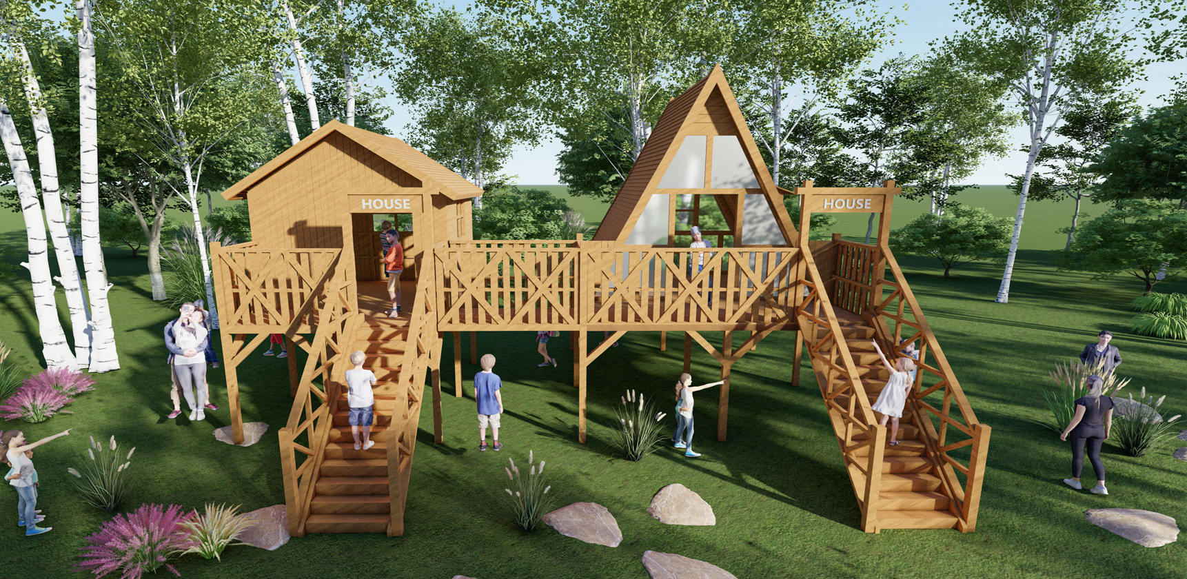 木質(zhì)兒童滑梯